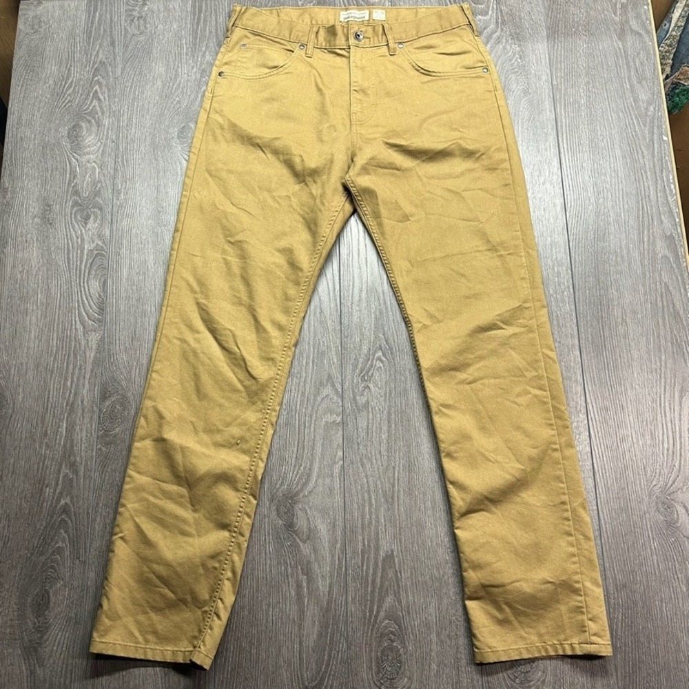 Patagonia Iron Clad Organic Cotton Khaki Pants Mens 34x32 Tan Straight Leg